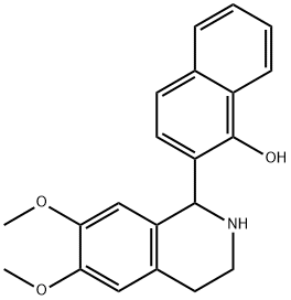 1-(1-HYDROXYNAPHTH-2-YL)-6,7-DIMETHOXY-1,2,3,4-TETRAHYDROISOQUINOLINE Structure