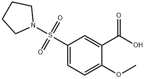 2-METHOXY-5-(PYRROLIDINE-1-SULFONYL)-BENZOIC ACID Structure