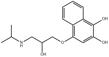 1,2-Naphthalenediol, 4-(2-hydroxy-3-((1-methylethyl)amino)propoxy)- Structure