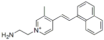 N-(2-aminoethyl)-4-(beta-1-naphthylvinyl)-3-methylpyridinium Structure