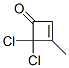 2-Cyclobuten-1-one,  4,4-dichloro-3-methyl- Structure