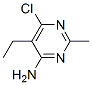 피리미딘,4-아미노-6-클로로-5-에틸-2-메틸- 구조식 이미지