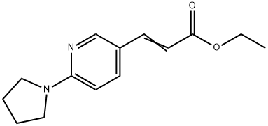 ETHYL 3-(6-PYRROLIDIN-1-YLPYRIDIN-3-YL)ACRYLATE 구조식 이미지
