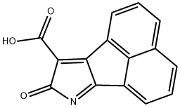 8H-Acenaphtho[1,2-b]pyrrole-9-carboxylic  acid,  8-oxo- 구조식 이미지