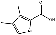 3,4-Dimethyl-1H-pyrrole-2-carboxylic acid Structure