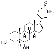 Cholan-24-aMide, 3,6-dihydroxy-, (3a,5b,6a)- 구조식 이미지