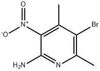 2-Amino-3-nitro-4,6-dimethyl-5-bromopyridine 구조식 이미지