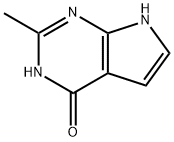 4H-Pyrrolo[2,3-d]pyrimidin-4-one, 1,7-dihydro-2-methyl- (9CI) Structure