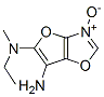 Furo[2,3-d]oxazole-5,6-diamine,  N-ethyl-N-methyl-,  3-oxide  (9CI) Structure