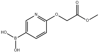 6-(2-METHOXY-2-OXOETHOXY)PYRIDINE-3-BORONIC ACID Structure