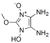 1H-Imidazole-4,5-diamine,  1-hydroxy-2-methoxy-,  3-oxide 구조식 이미지