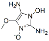 1H-Imidazole-2,5-diamine,  1-hydroxy-4-methoxy-,  3-oxide 구조식 이미지