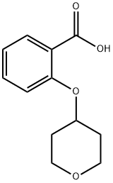 2-(TETRAHYDROPYRAN-4-YLOXY)BENZOIC ACID Structure