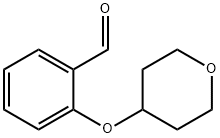 2-(Tetrahydro-2H-pyran-4-yloxy)benzaldehyde 구조식 이미지