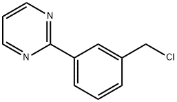 2-[3-(хлорметил)фенил]пиримидин структурированное изображение