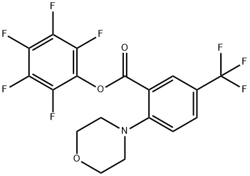 Пентафторфенил 2-морфолино-5-(трифторметил)бензоа структурированное изображение