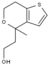 4-(2-Hydroxyethyl)-4-methyl-6,7-dihydro-4H-thieno[3,2-c]pyran Structure
