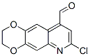 1,4-Dioxino[2,3-g]quinoline-9-carboxaldehyde,  7-chloro-2,3-dihydro- 구조식 이미지