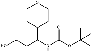 3-(Boc-aMino)-3-(4-tetrahydrothiopyranyl)-1-propanol Structure