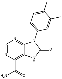 9-(3,4-DiMethylphenyl)-8,9-dihydro-8-oxo-7H-purine-6-carboxaMide 구조식 이미지
