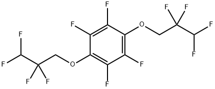 TETRAFLUORO-1,4-BIS(2,2,3,3-TETRAFLUOROPROPOXY)BENZENE Structure