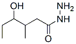 Hexanoic  acid,  4-hydroxy-3-methyl-,  hydrazide Structure