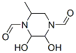 1,4-피페라진디카르복스알데히드,2,3-디히드록시-5-메틸-(7CI) 구조식 이미지