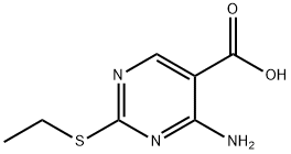4-AMINO-5-CARBOXY-2-ETHYL-MERCAPTOPYRIMIDINE 구조식 이미지