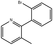 2-(2-bromophenyl)-3-methylpyridine Structure