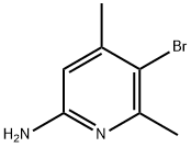 2-AMINO-5-BROMO-4 6-DIMETHYLPYRIDINE& Structure