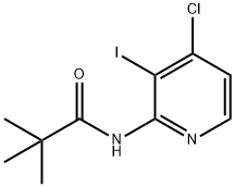 N-(4-CHLORO-3-IODO-PYRIDIN-2-YL)-2,2-DIMETHYL-PROPIONAMIDE Structure