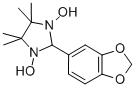 IMIDAZOLIDINE, 2-(1,3-BENZODIOXOL-5-YL)-1,3-DIHYDROXY-4,4,5,5-TETRAMETHYL- Structure