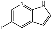 5-IODO-1H-피롤로[2,3-B]피리딘 구조식 이미지