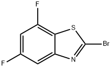 5,7-DIFLUORO-2-BROMOBENZOTHIAZOLE Structure