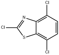 2,4,7-TRICHLORO-1,3-BENZOTHIAZOLE Structure