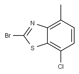 2-BROMO-7-CHLORO-4-METHYLBENZOTHIAZOLE Structure