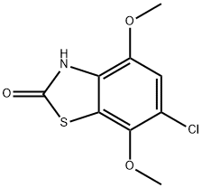 6-CHLORO-4,7-DIMETHOXY-2(3H)-BENZOTHIAZOLONE Structure