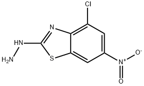 4-CHLORO-6-NITRO-2(3H)-BENZOTHIAZOLONEHYDRAZONE Structure
