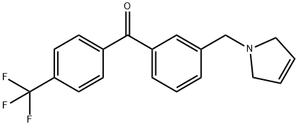 3-(3-PYRROLINOMETHYL)-4'-TRIFLUOROMETHYLBENZOPHENONE Structure