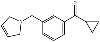 CYCLOPROPYL 3-(3-PYRROLINOMETHYL)PHENYL KETONE Structure