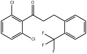 2',6'-DICHLORO-3-(2-TRIFLUOROMETHYLPHENYL)PROPIOPHENONE Structure