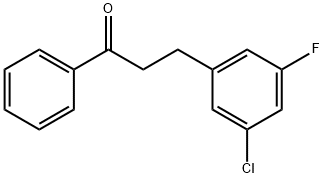 3-(3-CHLORO-5-FLUOROPHENYL)PROPIOPHENONE Structure