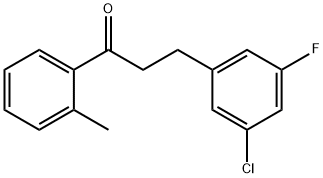 3-(3-CHLORO-5-FLUOROPHENYL)-2'-메틸프로피오페논 구조식 이미지