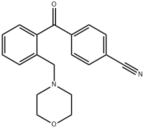 4'-CYANO-2-MORPHOLINOMETHYL BENZOPHENONE Structure