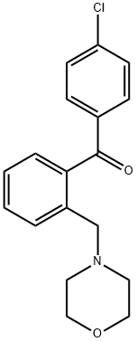 4'-CHLORO-2-MORPHOLINOMETHYL BENZOPHENONE Structure