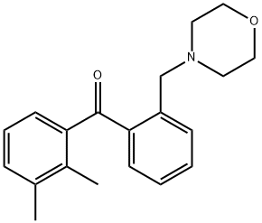 2,3-DIMETHYL-2'-MORPHOLINOMETHYL BENZOPHENONE Structure