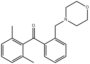 2,6-DIMETHYL-2'-MORPHOLINOMETHYL BENZOPHENONE Structure