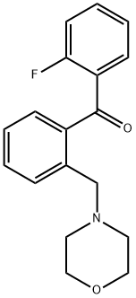 2-FLUORO-2'-MORPHOLINOMETHYL BENZOPHENONE Structure