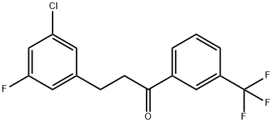 3-(3-CHLORO-5-FLUOROPHENYL)-3'-TRIFLUOROMETHYLPROPIOPHENONE Structure