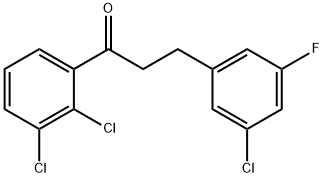 3-(3-CHLORO-5-FLUOROPHENYL)-2',3'-DICHLOROPROPIOPHENONE 구조식 이미지